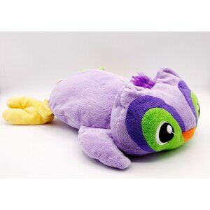 Gitzy Plush Purple Owl Stuffed Toy Animal 13" Flat Lay Stuffie